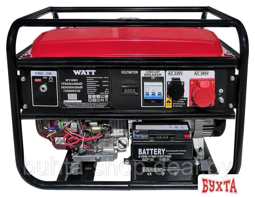 Бензиновый генератор WATT WT-6503 - фото 1 - id-p225356594