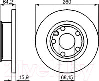 Тормозной диск Bosch 0986478547