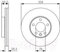 Тормозной диск Bosch 0986479R84