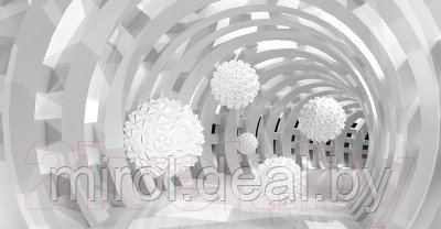 Фотообои листовые Citydecor Тоннель Шары 3D - фото 1 - id-p225362590