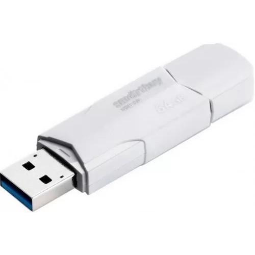 Флешка Smartbuy USB Drive 64GB CLUE White (SB64GBCLU-W3) UFD 3.0/3.1 - фото 1 - id-p225362770