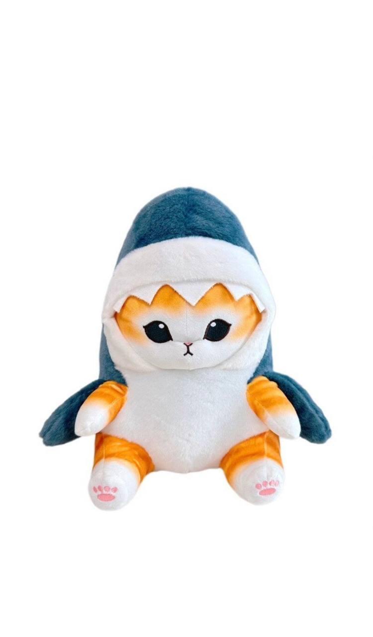 Мягкая игрушка Кот акула плюшевая 50см.