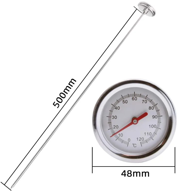 Термометр для компоста, почвы. Щуп 50 см