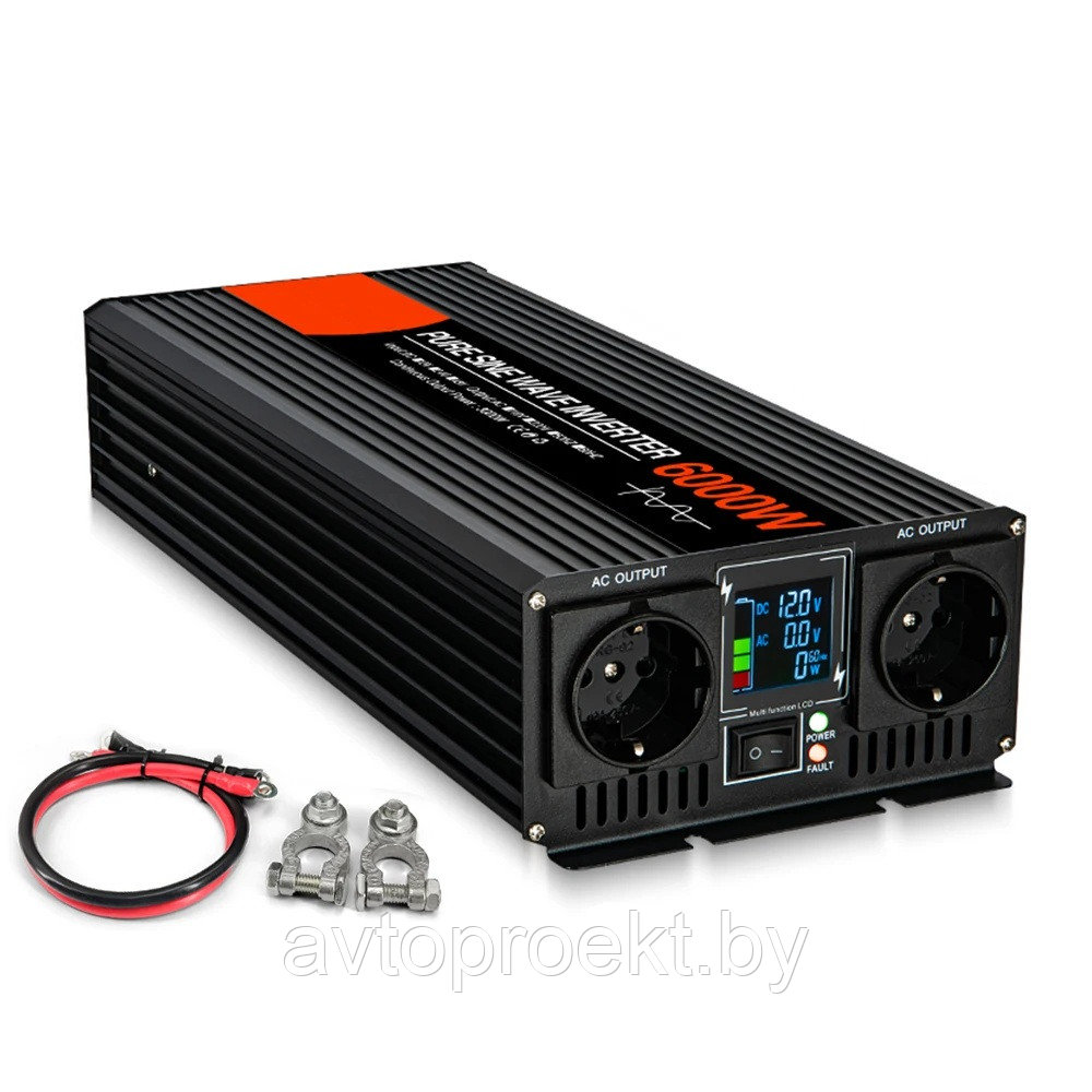 6000w 12v-220v  RDDSPON Power inverter Чистая не модифицированная синусоида