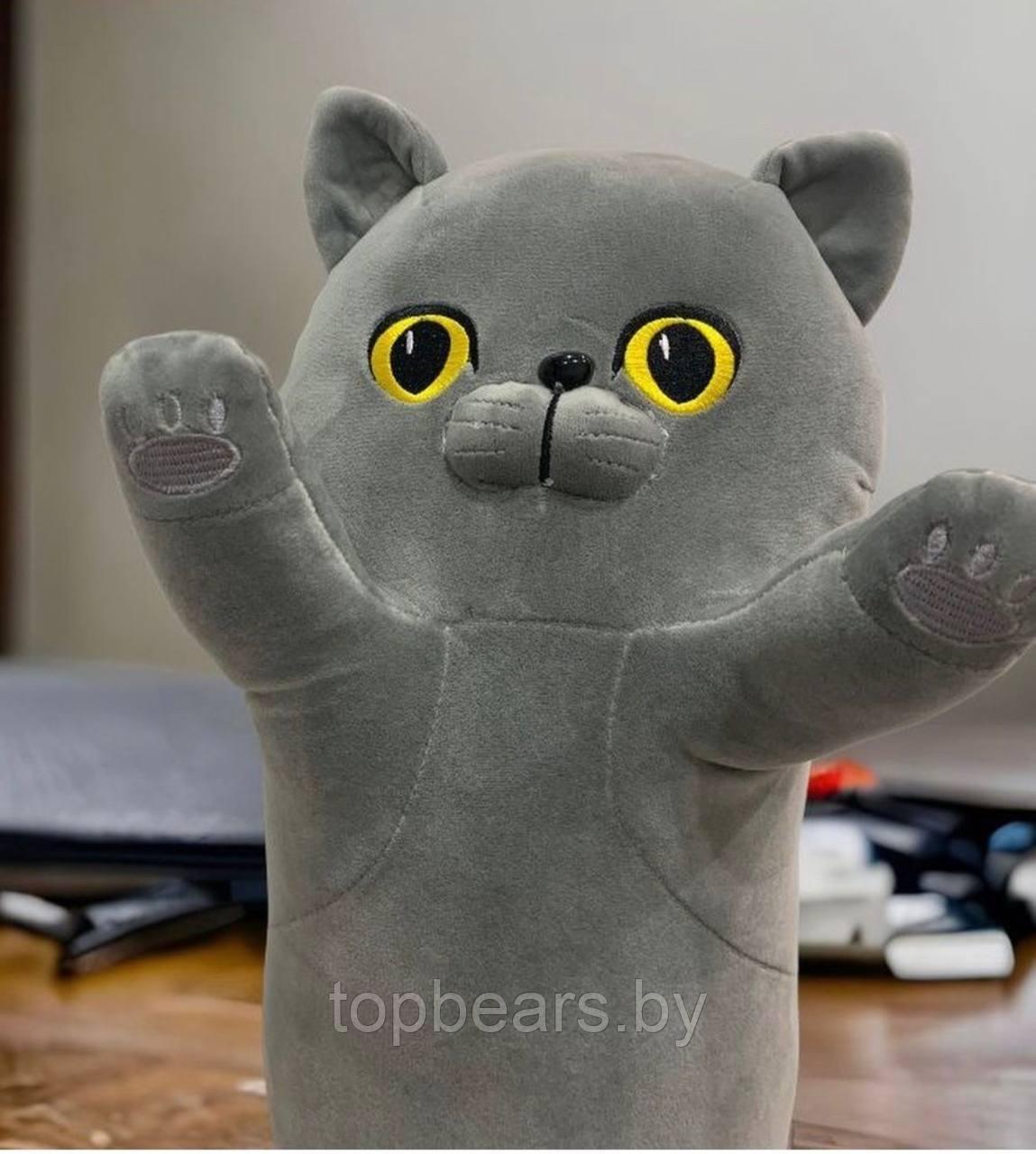 Мягкая игрушка-подушка кот-батон британец 90 см для детей - фото 1 - id-p225363878