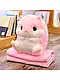 Мягкая игрушка Хомяк С пледом (розовый), фото 2