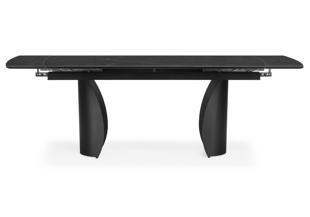 Керамический стол Готланд 1600(2200)х900х790 черный мрамор / черный - фото 3 - id-p225365172