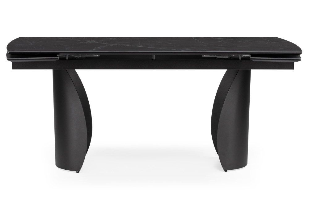 Керамический стол Готланд 1600(2200)х900х790 черный мрамор / черный - фото 4 - id-p225365172