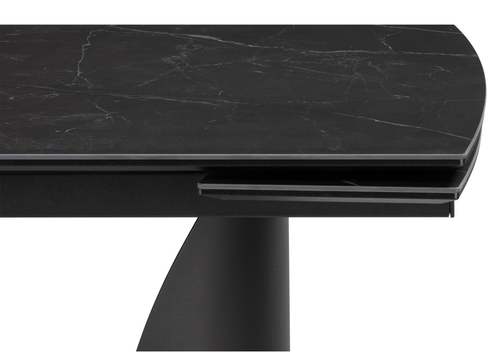 Керамический стол Готланд 1600(2200)х900х790 черный мрамор / черный - фото 7 - id-p225365172