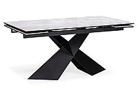 Керамический стол Хасселвуд 1600(2200)х900х770 carla larkin / черный