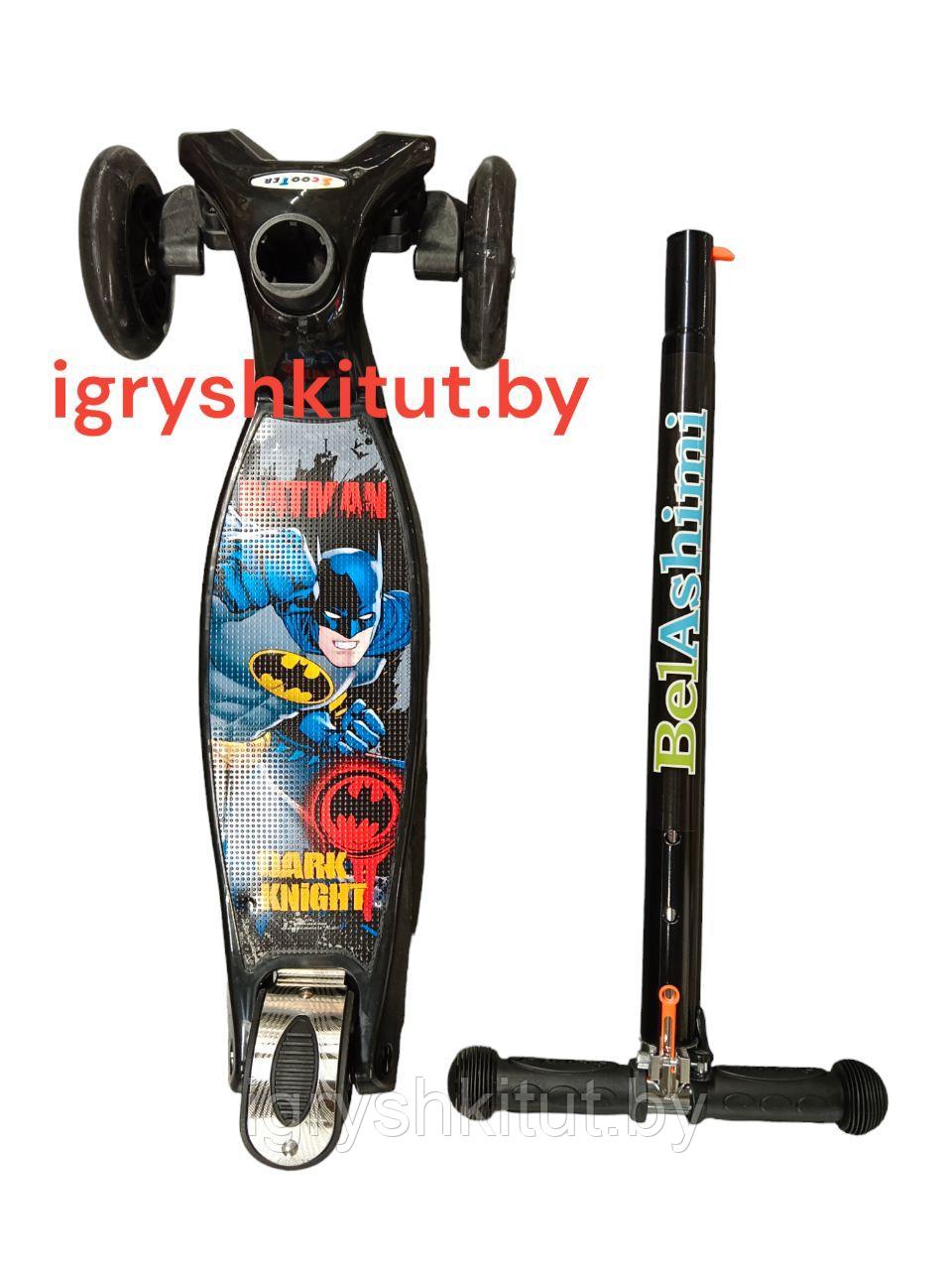 Самокат MAXI Scooter "Batman" макси скутер - фото 1 - id-p225365253