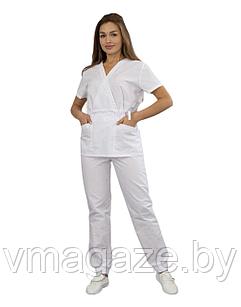 Медицинский костюм женский Мария (цвет белый)