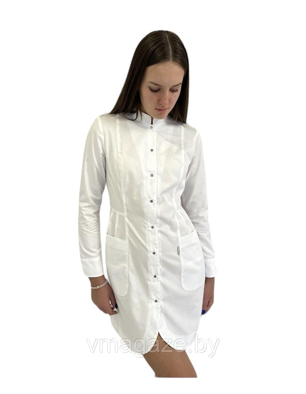 Медицинский халат, женский Слава (цвет белый) - фото 6 - id-p176527943