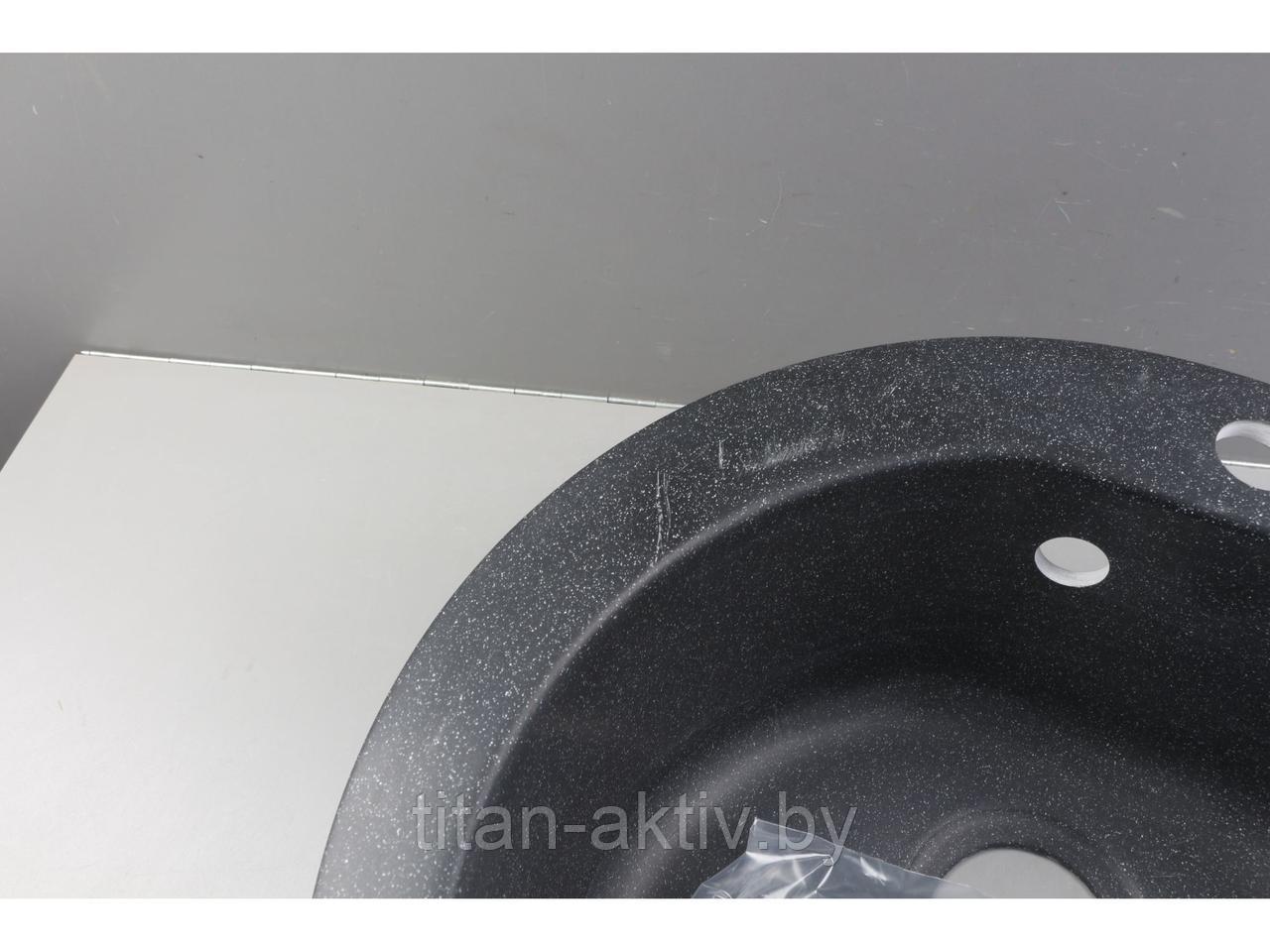 Мойка кухонная из искусственного камня GOLD черный 505х505 мм, AV Engineering уцененный (000751501