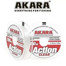 Леска Akara Action Сlear (100М) 0,14 мм