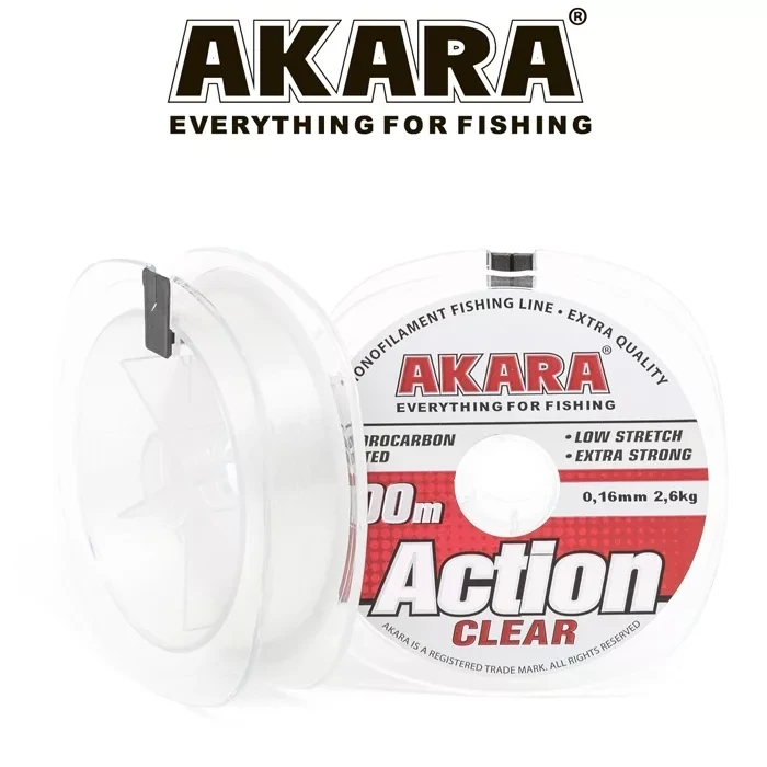 Леска Akara Action Сlear (100М) 0,14 мм - фото 2 - id-p225366891