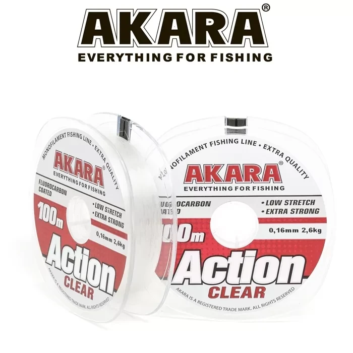Леска Akara Action Сlear (100М) 0,25 мм - фото 1 - id-p225366892