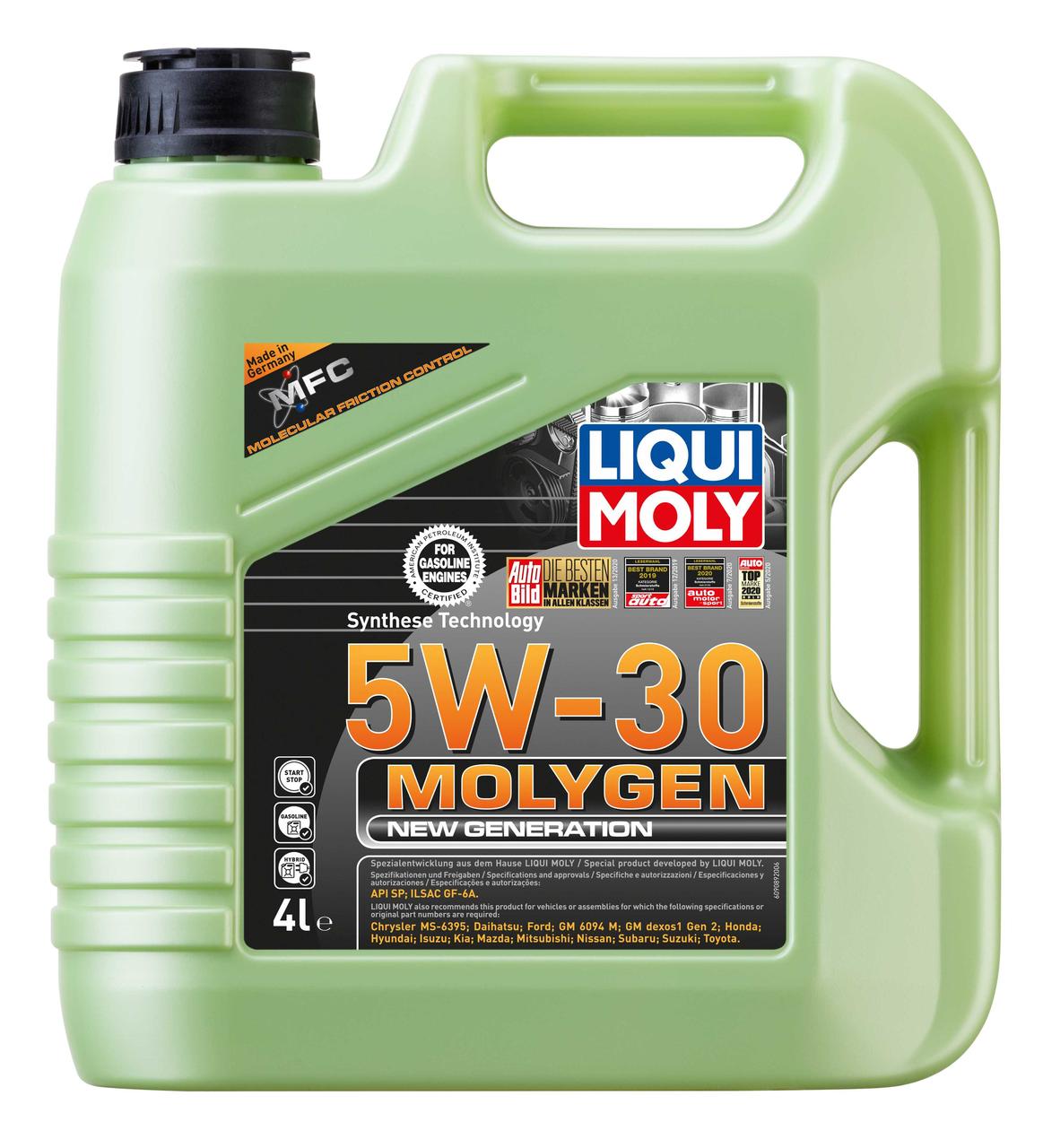Масло моторное синт. Molygen New Generation 5W-30 4л