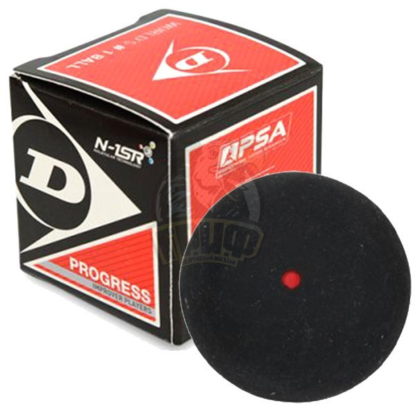 Мяч любительский для сквоша Dunlop Progress 1 Red (1 мяч в коробке) (арт. 627DN700103_1) - фото 1 - id-p213282614