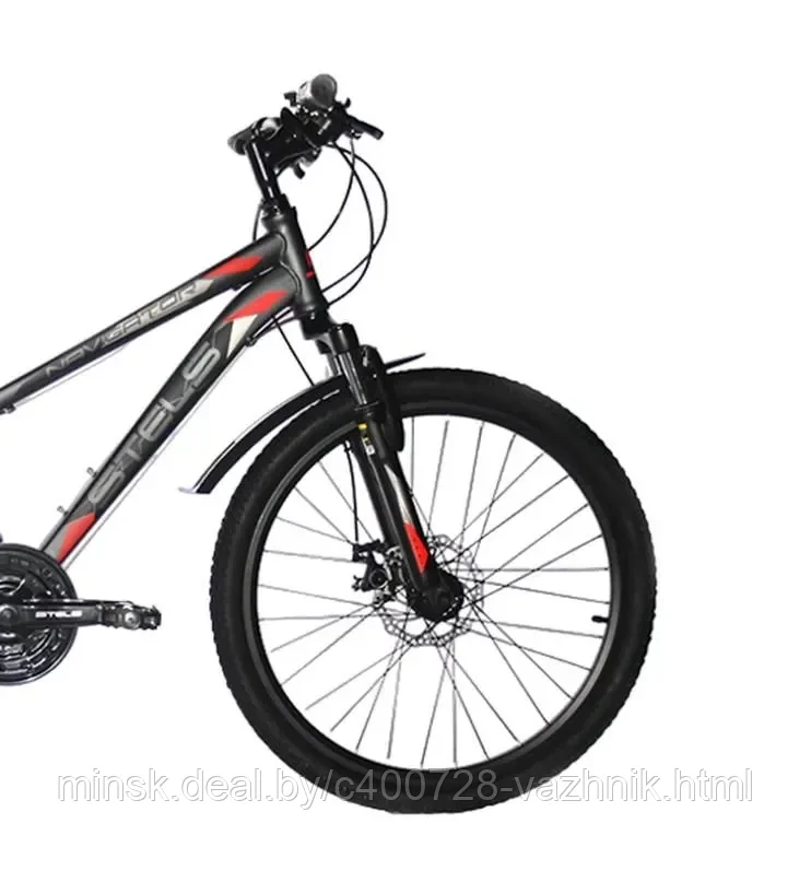 Велосипед Stels Navigator 400 MD 24 V010 серо-красный 2024 - фото 5 - id-p225368524