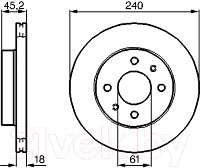 Тормозной диск Bosch 0986478533