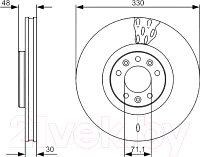 Тормозной диск Bosch 0986479529