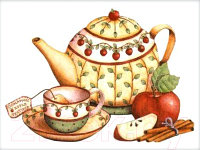 Набор алмазной вышивки Алмазная живопись Чай с корицей / АЖ-1429