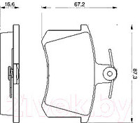 Тормозные колодки Bosch 0986494059