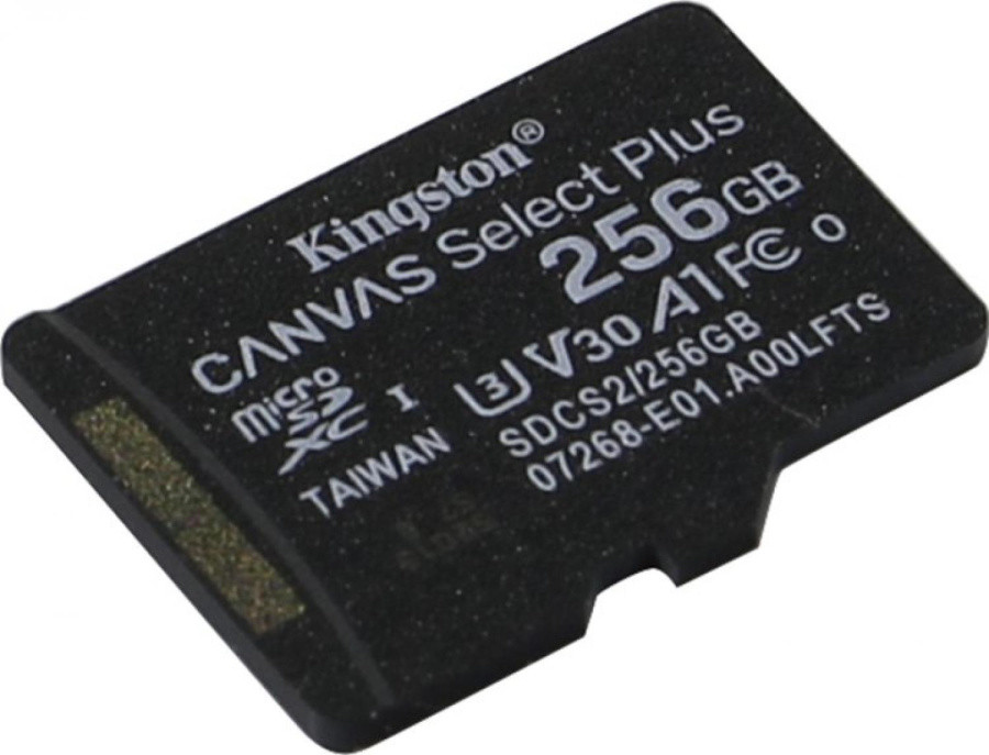 Карта памяти Kingston SDCS2/256GBSP microSDXC Memory Card 256Gb A1 V30 UHS-I U3 Class10 - фото 1 - id-p225374187