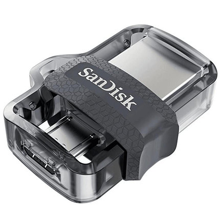 Накопитель SanDisk Ultra Dual Drive m3.0 SDDD3-128G-G46 USB3.0/USB micro-B OTG Flash Drive 128Gb (RTL, фото 2