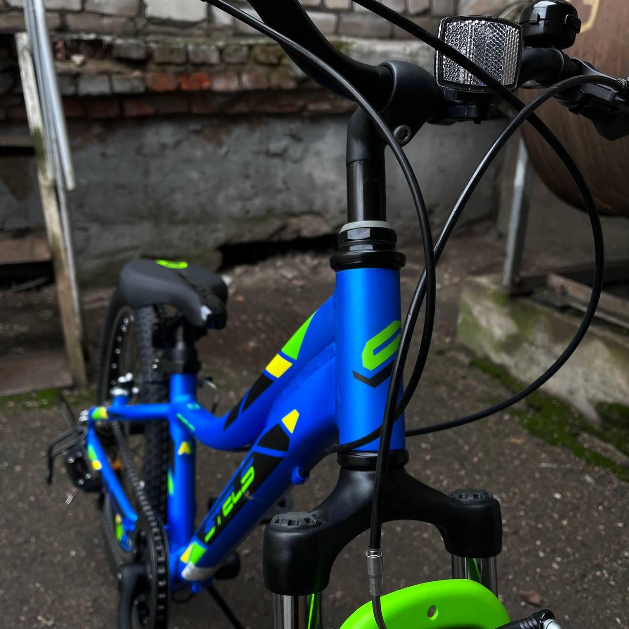 Велосипед детский Stels Pilot-260 Gent 20" V010 голубой/зеленый - фото 4 - id-p150660285