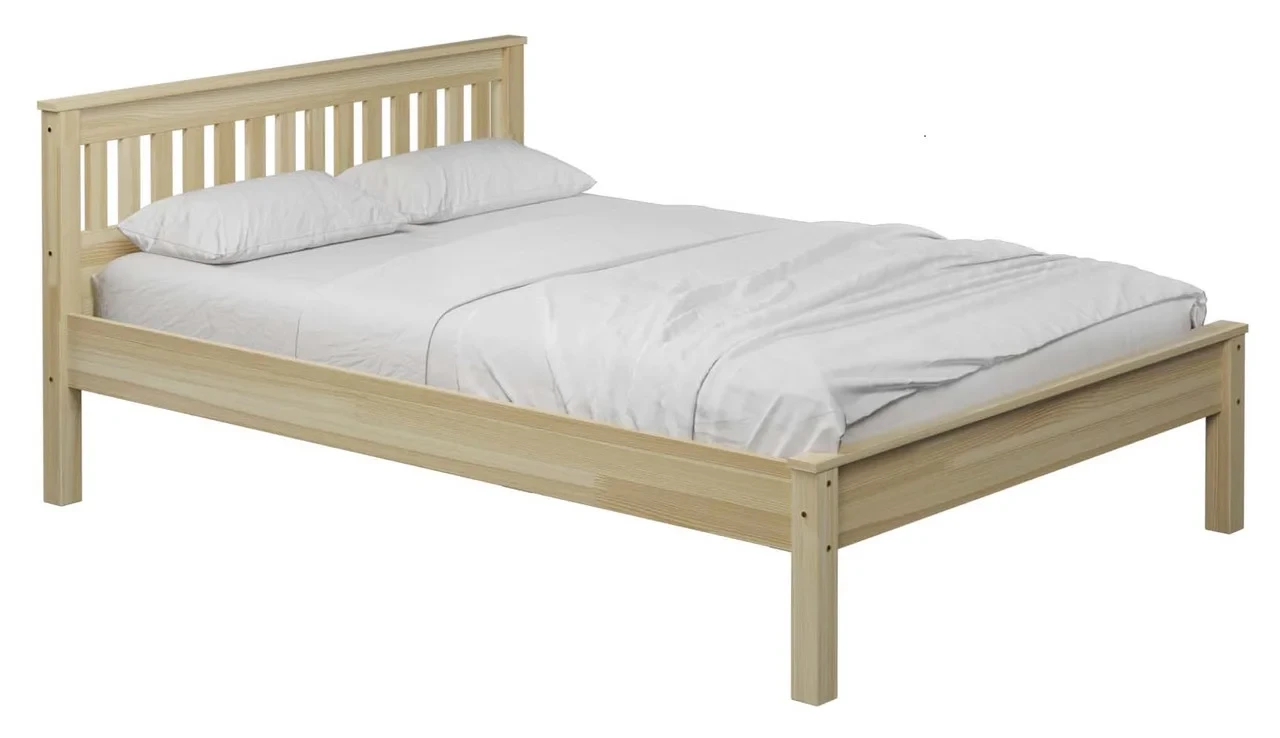 Двуспальная кровать Портман 120х200 (натуральны цвет) (массив сосны) - фото 1 - id-p225376032