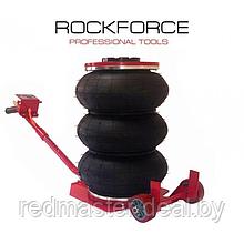 Домкрат подкатной пневматический 3т(6-12bar, h min 135мм, h max 450мм, 3 подушки, диаметр 270мм) Rock FORCE
