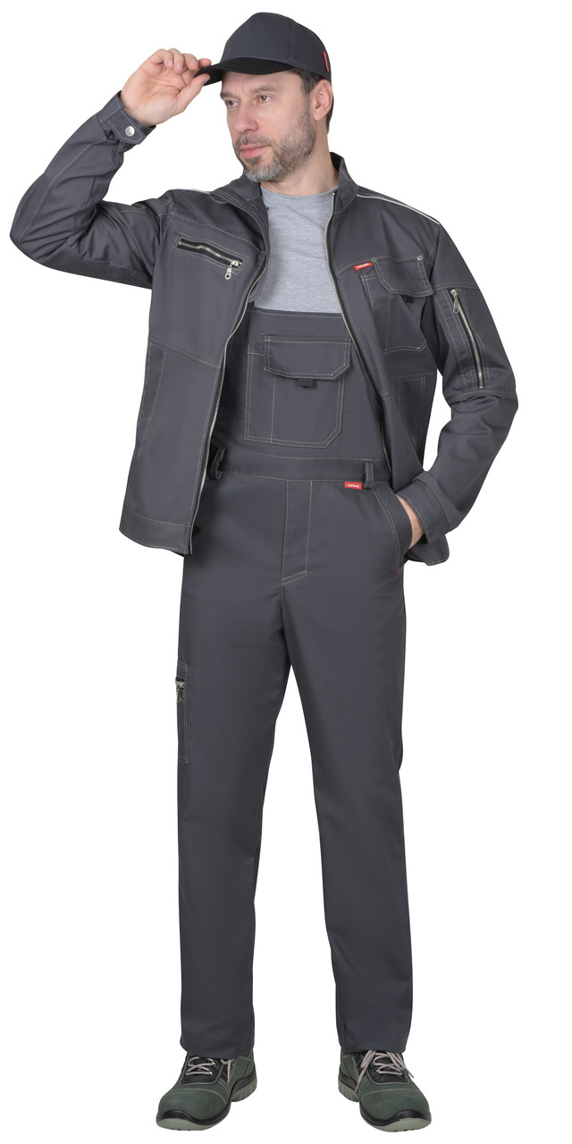 Костюм СИРИУС-ДАЛЛАС куртка, п/к, серый - фото 1 - id-p127415546