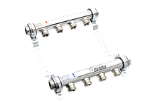 Коллектор распределительный REHAU HLV на 3 групп нерж. сталь