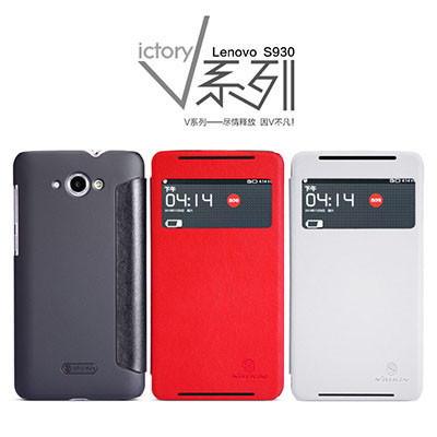 Кожаный чехол Nillkin V-Series Red для Lenovo IdeaPhone S930 - фото 4 - id-p225397558