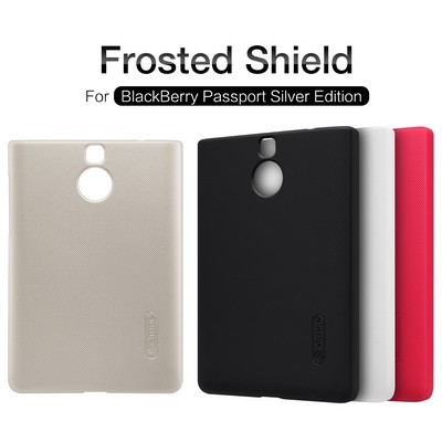 Пластиковый чехол с пленкой Nillkin Super Frosted Shield Gold для BlackBerry Passport Silver Edition - фото 4 - id-p225397569