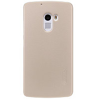 Пластиковый чехол с пленкой Nillkin Super Frosted Shield Gold для Lenovo A7010/Vibe X3 Lite