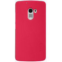 Пластиковый чехол с пленкой Nillkin Super Frosted Shield Red для Lenovo A7010/Vibe X3 Lite