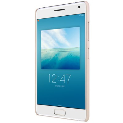 Пластиковый чехол с пленкой Nillkin Super Frosted Shield Gold для Lenovo Zuk Z2 Pro - фото 2 - id-p225397575