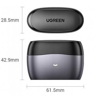 Bluetooth наушники UGREEN WS118-90242, HiTune X6 ANC True Wireless Earbuds черные - фото 6 - id-p225399297