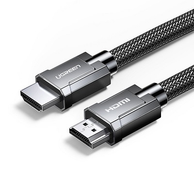 Кабель UGREEN HD135-80602 HDMI 2.1 to HDMI 2.1, Zinc Alloy, в нейлоновой оплётке, 3m, черный - фото 1 - id-p225399321