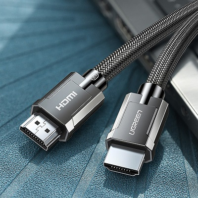 Кабель UGREEN HD135-80602 HDMI 2.1 to HDMI 2.1, Zinc Alloy, в нейлоновой оплётке, 3m, черный - фото 2 - id-p225399321