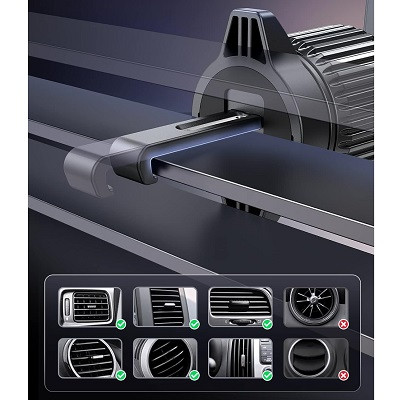 Автомобильный держатель с беспроводной зарядкой Ugreen CD345-15120 магнитный для IPhone 15w черный - фото 7 - id-p225399325