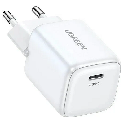 Сетевое зарядное устройство Ugreen CD319-15326, Nexode Mini GaN, 1*USB-C 30W белый - фото 2 - id-p225399337