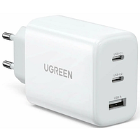 Сетевое зарядное устройство Ugreen CD275-90496, USB-A+2*USB-C 65W белый