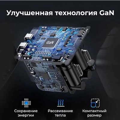 Сетевое зарядное устройство Ugreen CD318-90664, Nexode 20W USB-C PD GaN Fast Charger серый - фото 4 - id-p225399341