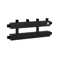Коллектор на 2 (3) отопительных контура, Ду 25 с кронштейнами
