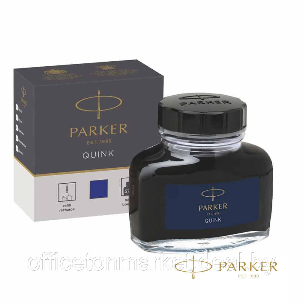 Чернила для перьевых ручек "Parker", 57 мл, синий - фото 1 - id-p224376095