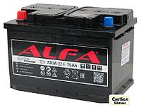 Автомобильный аккумулятор ALFA Standard 75 L+ (75 А·ч)